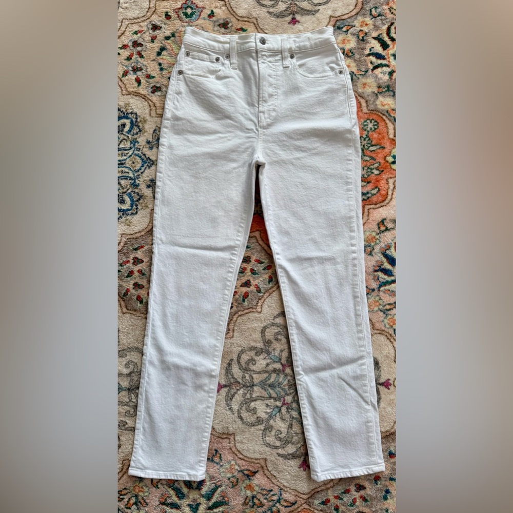 Madewell White Ankle & Cropped Jeans